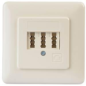 Ze-Kom Scatola di giunzione standard 3x6, montata a filo, Accessori per telefoni