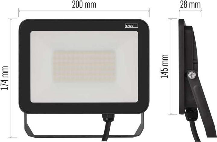 Image du produit Emos Projecteur Profi 50 W 5500lm AC 220 V - 240 V (LED)