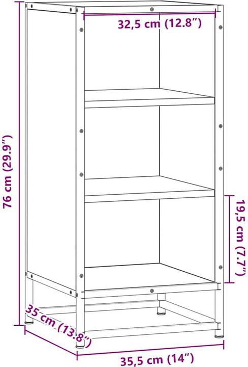 Image du produit vidaXL Sideboard (35.50 x 35 x 76 cm)