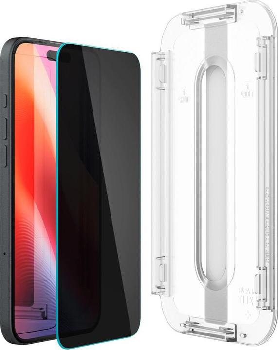 Actual product image Spigen Glas.tR EzFit (2 pcs., Apple iPhone 15, Apple iPhone 16)