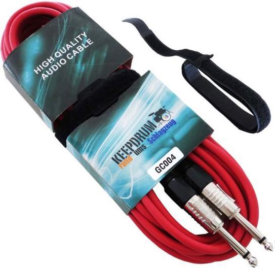 Produktbild keepdrum GC-004 Gitarrenkabel 3m Rot (3 m)