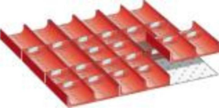 Lista Einteilungs-Set für Schubladenmasse 459 x 459 mm