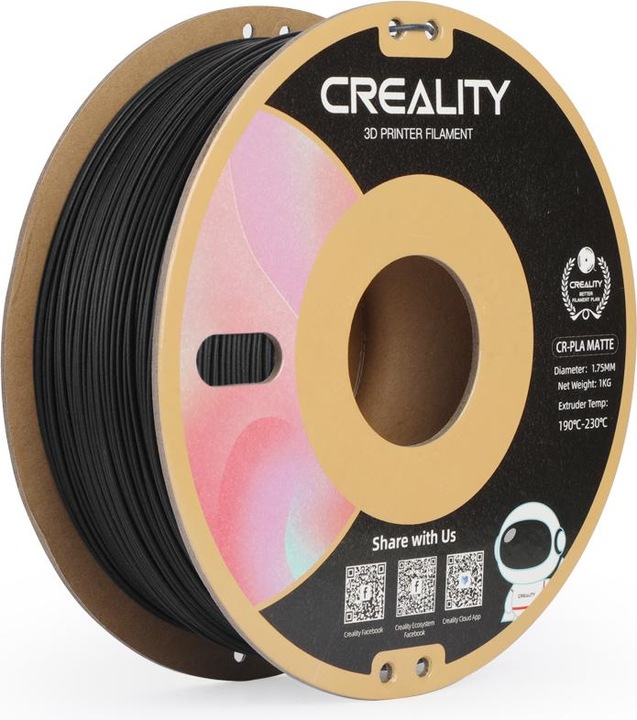 Actual product image Creality Filament (PLA, 1.75 mm, 1000 g, Black)