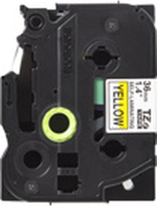 Productafbeelding Brother Schrijfband TZe gelamineerd (4 cm, Geel)