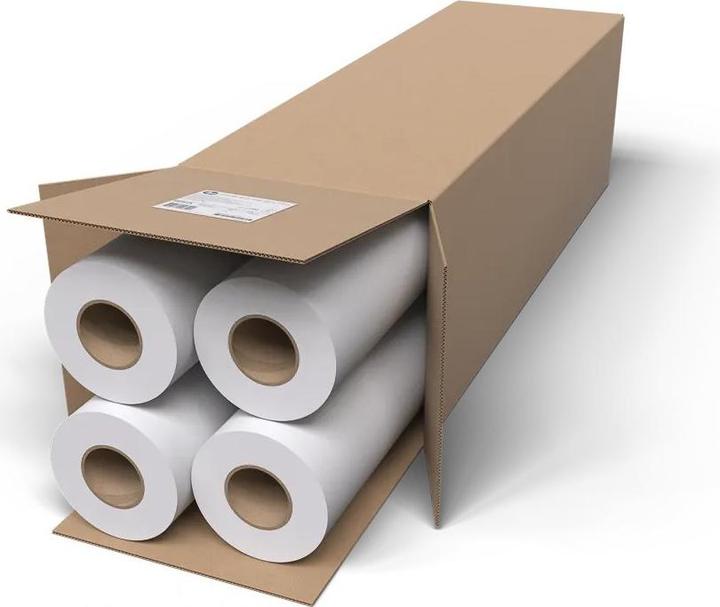 Actual product image HP Paper bright white 24inch 45m roll 4-pack (90 g/m², 4570 cm, 61 cm)
