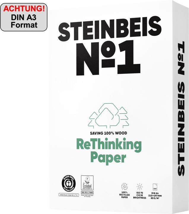 Image du produit Steinbeis Livre blanc classique (80 g/m², 500 x, A3)