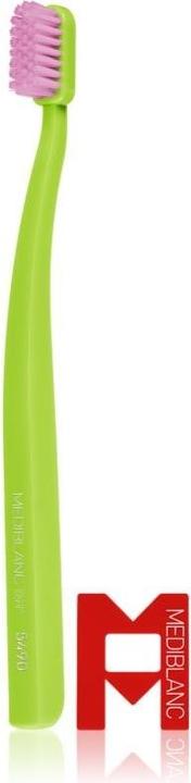 Actual product image Mediblanc - Ultra Soft Toothbrush Pink/Green 2 pcs (Extra soft, 2x)