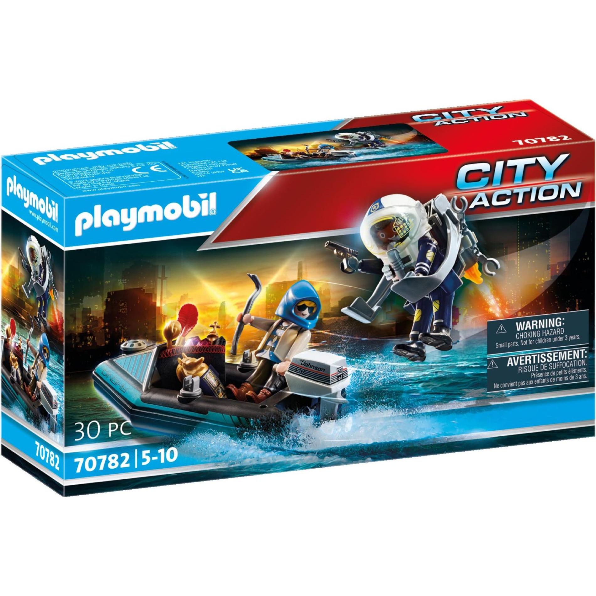 Playmobil Polizei- Jetpack: Festnahme des Kunsträubers (70782, Playmobil City Action)