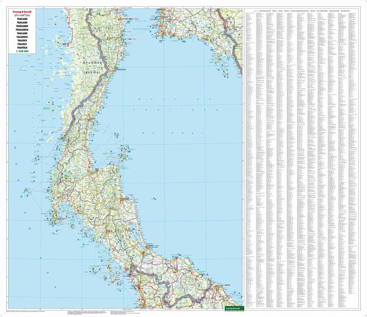 Produktbild Thailand, Autokarte 1:900.000, freytag & berndt