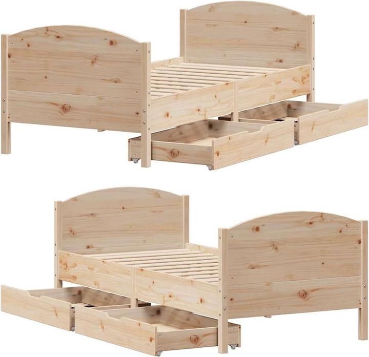 Produktbild vidaXL Bettgestell (75 x 190 cm)