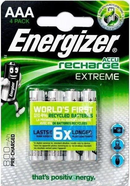 Actual product image Energizer Recharge Extreme (2 pcs., AAA, 800 mAh)