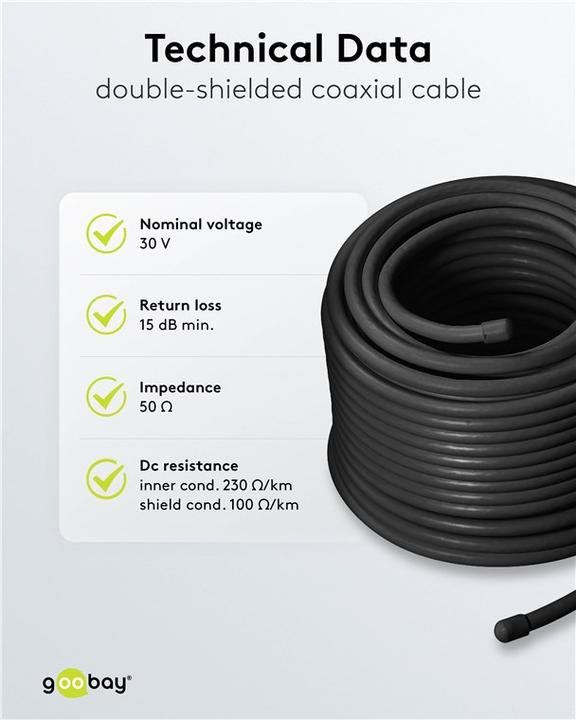 Produktbild Goobay Koaxialkabel Aussen-Durchmesse