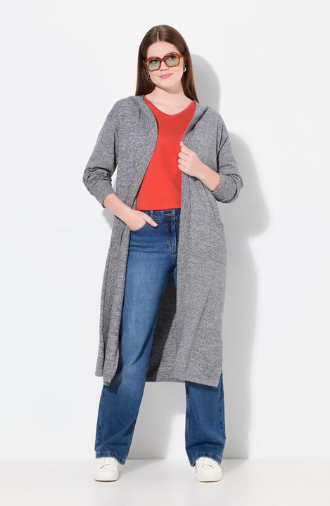 Actual product image Ulla Popken Eco Cotton Longline Open Shape Cardigan (46, 48)
