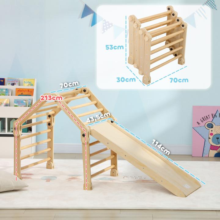 Produktbild Aiyaplay Klettergerüst Kiefernholz, Mehrschichtenplatte Mehrfarbig