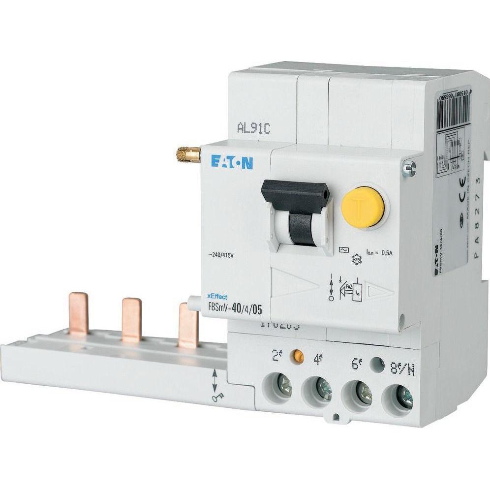 Eaton, Schutzschalter, FI-Auslöseblock für FAZ, 40A, 4p, 300mA, 170154