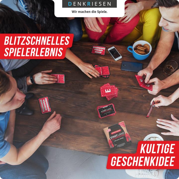 Image du produit Denkriesen Stad Land Vollpfosten - Jeu de cartes Red Light Edition (d) (Allemand, 3 - 6 Joueur)