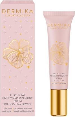 Dermika Luxury Placenta Luxurious Anti-Wrinkle Eye And Eyelid Serum For Day And Night 50Ml (Serum, 50 ml, Tag + Nacht)