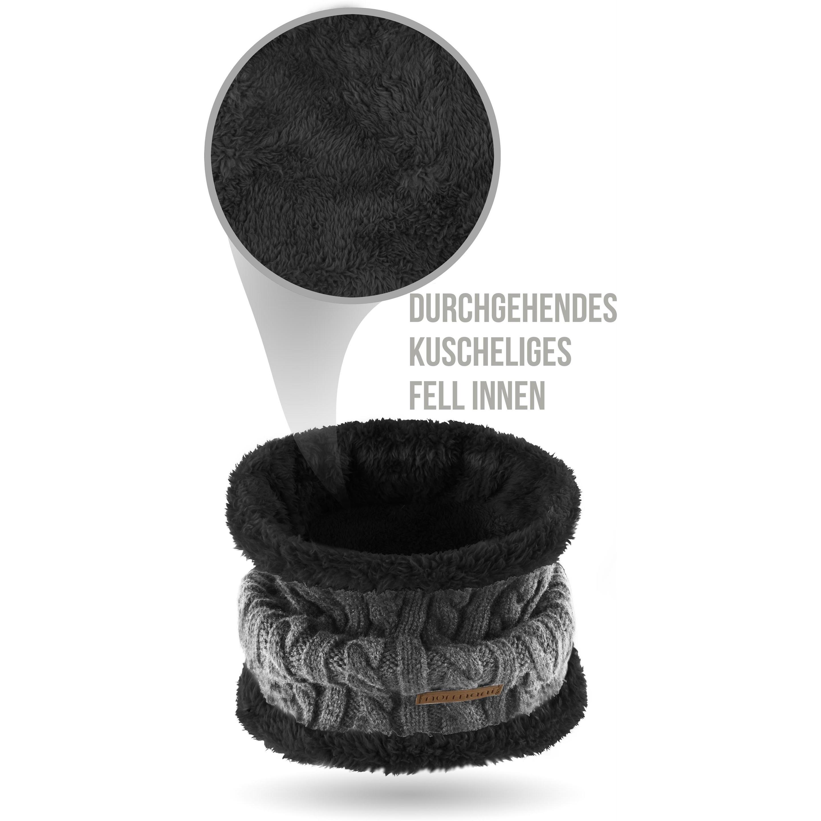 Thumbnail - Normani, Unisex, Schal, Winter-Fellschal Kebili, Grau