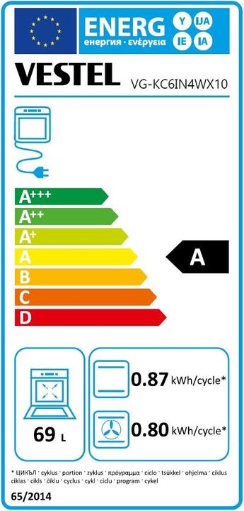 Energie-Label Vestel VG-KC6IN4WX10