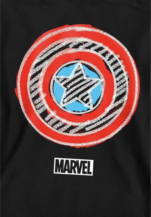 Produktbild Captain America Shield Kapuzenpullover Zum Überziehen (128)