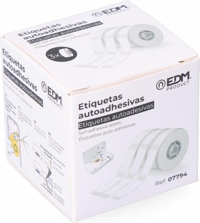 Actual product image EDM Label roll 07794 07796 White spare part thermal printer paper 3 pieces