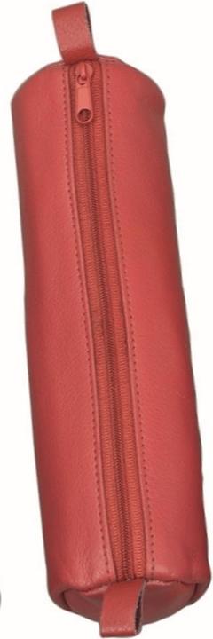 Immagine prodotto Alassio ® Rotolo di matite 6x21 cm (ØxL) con cerniera in pelle rosso