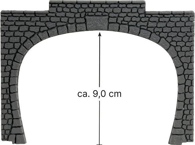 Actual product image Noch H0 tunnel portal 2-track Kuns