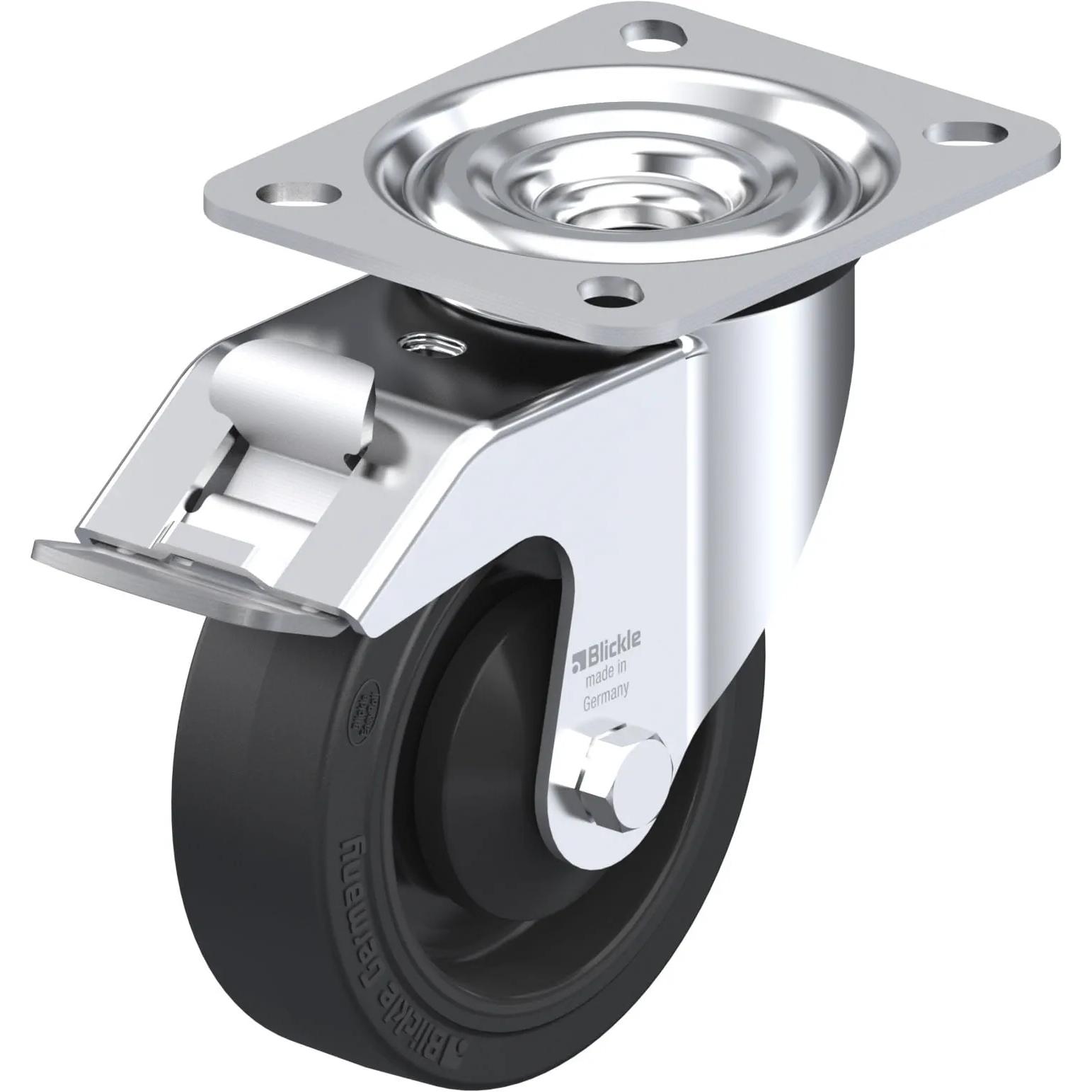 Blickle, Ruote + Rotelle, 298851 L-POEV 100KA-FI Lenkrolle mit Feststeller Rad-Durchmesser 100 mm