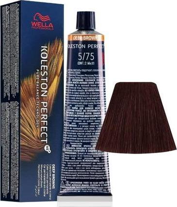 Actual product image Wella KOLESTON PERFECT ME+ DEEP BROWNS 5/75 60 ml (5, 75)