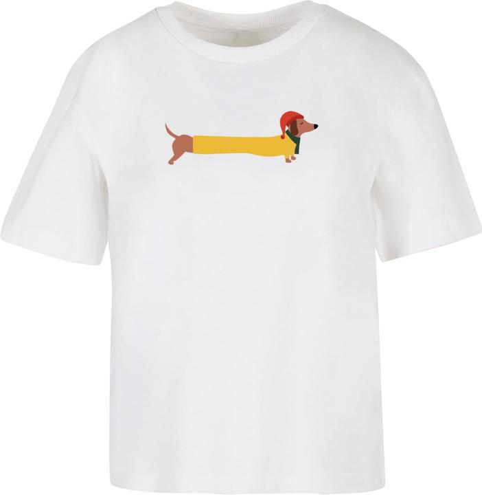 Actual product image Merchcode Ladies Christmas Dog Tee - 182069 (XS)