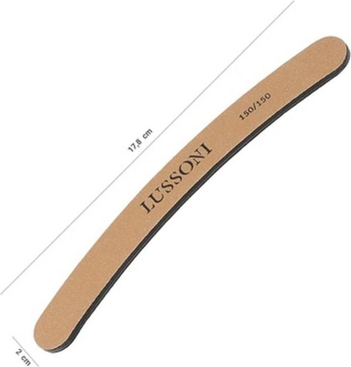 Produktbild Tools for Beauty T4B Lussoni Premium Curved Nail Files 150/150 Grit - Pack of 50
