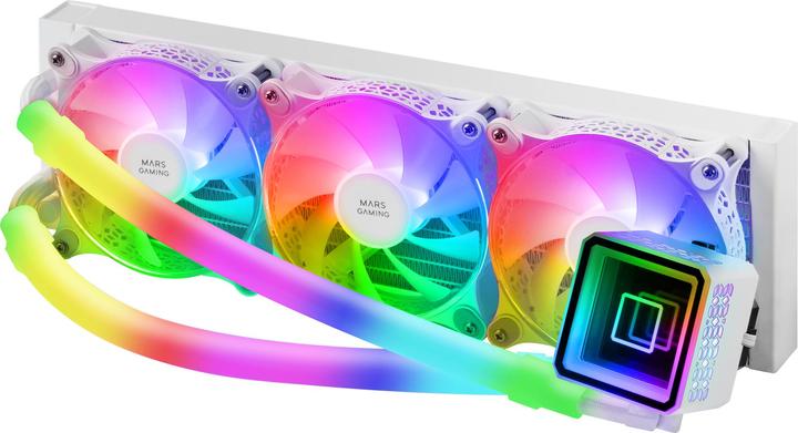 Actual product image Mars Gaming Kit Watercooling Aio Ml-Ultra RGB - 360mm (Blanc)