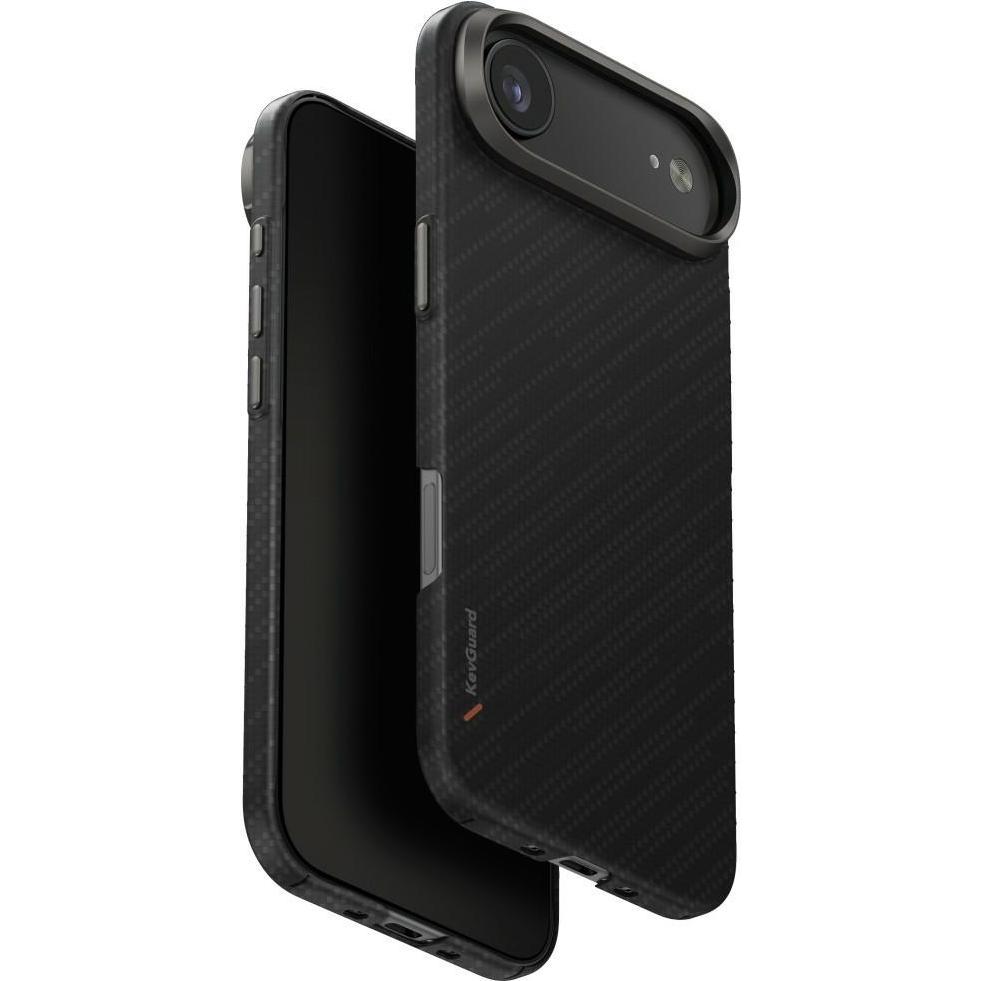 Uniq Case Keva EDGE for iPhone Air Magclick Charging black (Apple iPhone Air), Cover smartphone, Nero