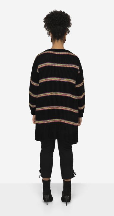 Produktbild Miamoda Strickjacke, Ringel, offene Form, Langarm (48)