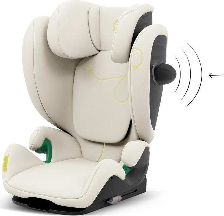 Actual product image Cybex SOLUTION G I-FIX Seashell Beige | light beige (Child seat, ECE R129/i-Size Standard)