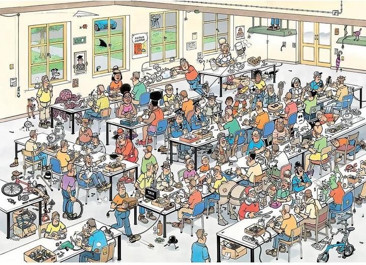 Produktbild Jumbo Jan van Haasteren - Können wir das schaffen? (1000 Teile) (1000 Teile)