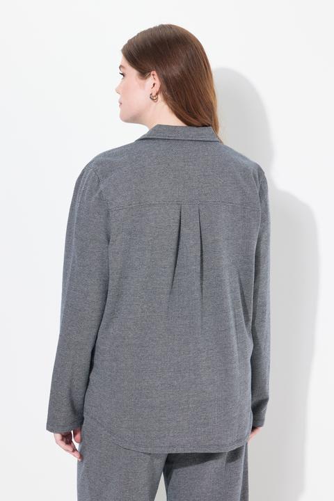 Actual product image Ulla Popken Eco Cotton Sweat Shacket (60)