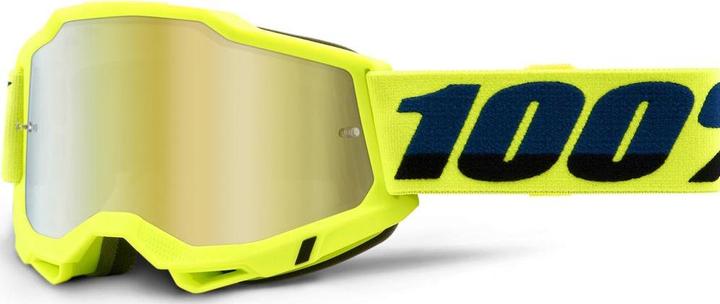 Produktbild 100% ACCURI 2 Goggle Neon Yellow - Mirror Silver Lens (Black, Black Yellow, Gelb, Neon Yellow, Mirror Silver)