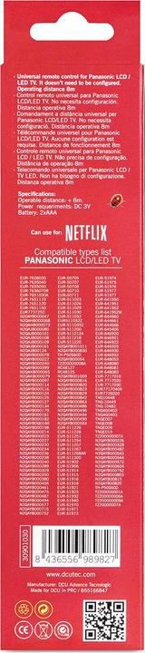 Produktbild DCU Tecnologic TV Remote Control For Panasonic (Gerätespezifische Fernbedienung, Infrarot)