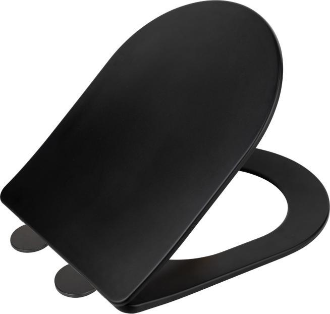 Produktbild Wenko WC-Sitz Galati schwarz matt