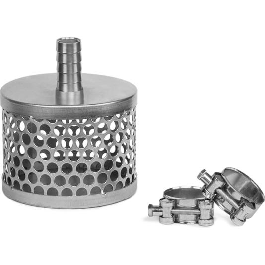 Hikoki, Accessori per l'irrigazione, Cestello per tubi di aspirazione 100 mm / 4 + 2x GBS CLAMPS