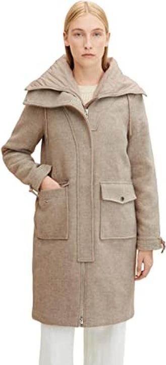 Immagine prodotto Tom Tailor Giacca lunga donna con colletto rialzato, comfort ottimale