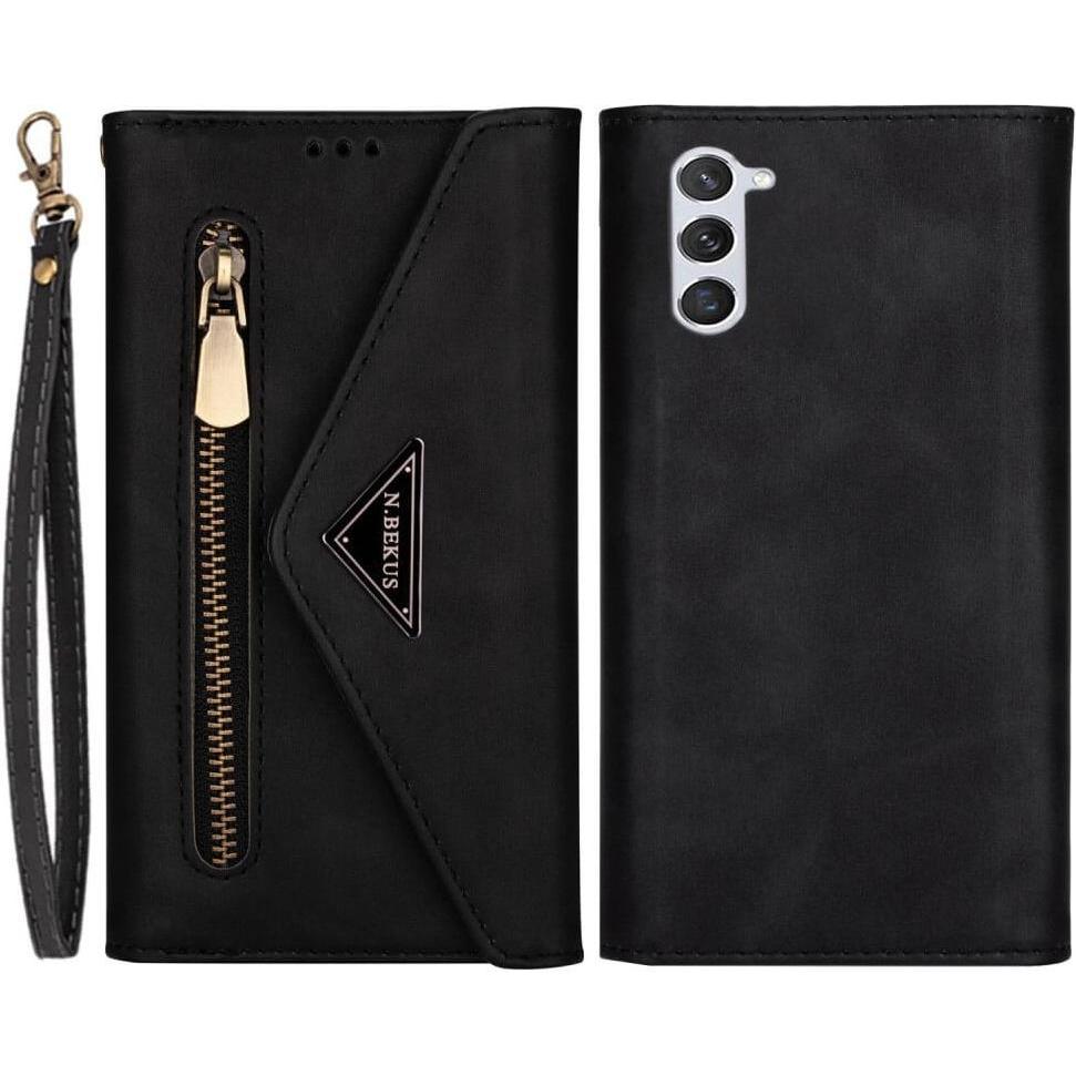 Thumbnail - Cover-Discount Galaxy S23 - Brieftaschen Hülle schwarz (Samsung Galaxy S23), Smartphone Hülle, Schwarz