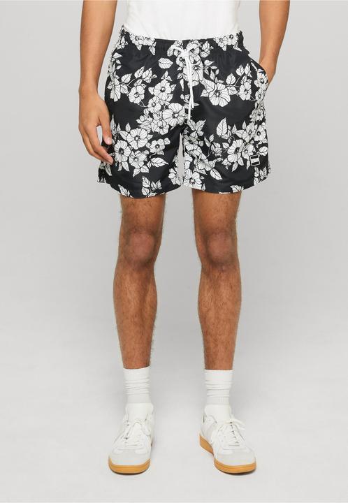 Produktbild Urban Classics Pattern Swim Shorts blackflowers M (M)