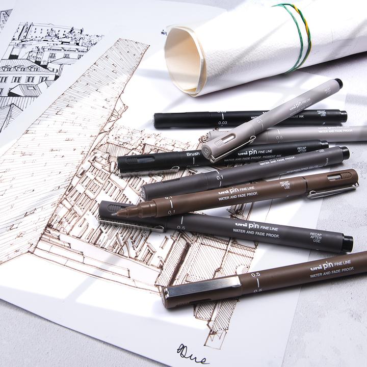 Produktbild Uni-ball Pin Fineliner (Black, 1 x)