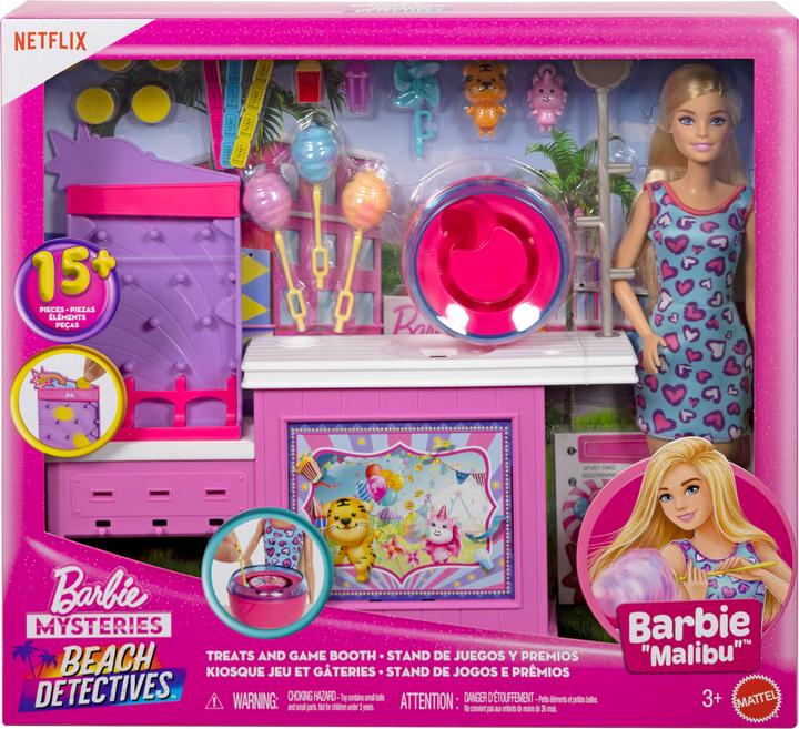 Actual product image Mattel Barbie Mysteries Beach Detectives Doll, Playset and Accessories
