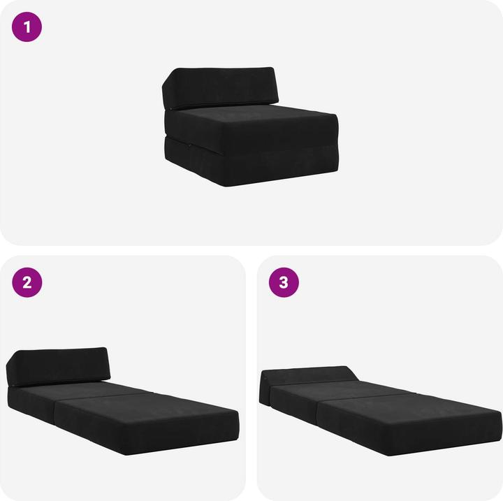 Actual product image vidaXL Klappbares Sofa