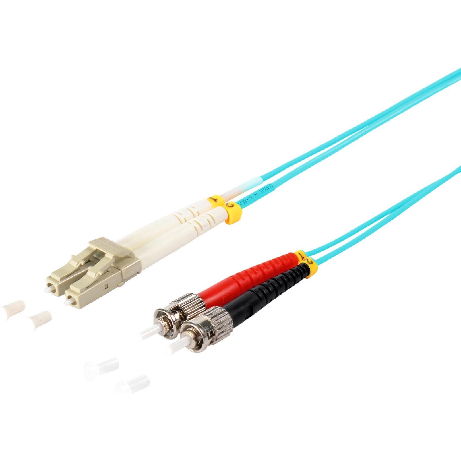 Shiverpeaks S/CONN maximum connectivity LWL-Duplex Patchkabel LC/ST 50/125µ, OM3, aqua, 5,0m (5 m), Netzwerkkabel