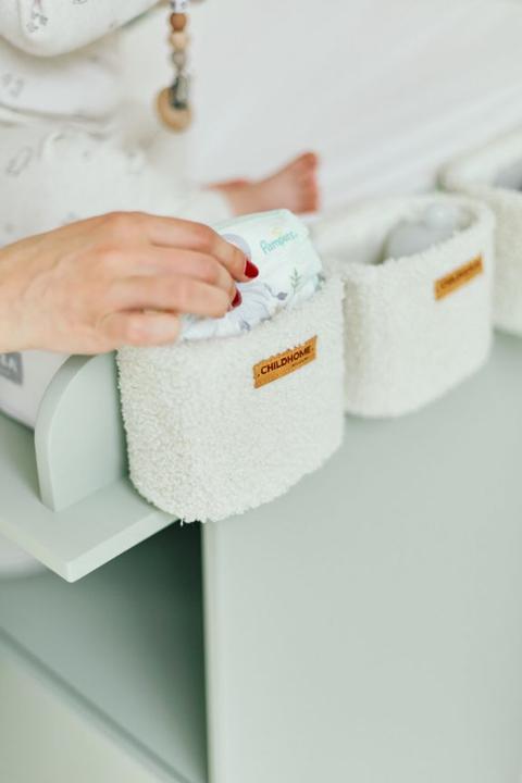 Actual product image Childhome Storage basket set of 3 with hooks for hanging
