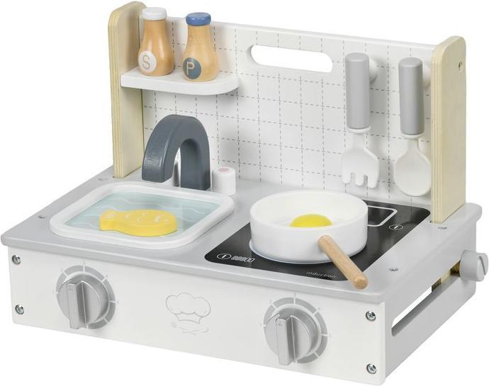 Produktbild Swisshandel24 Kinderküche aus Holz, 10 Stück Mini Spielküche mit Lebensmittel für 3-5 Jahre